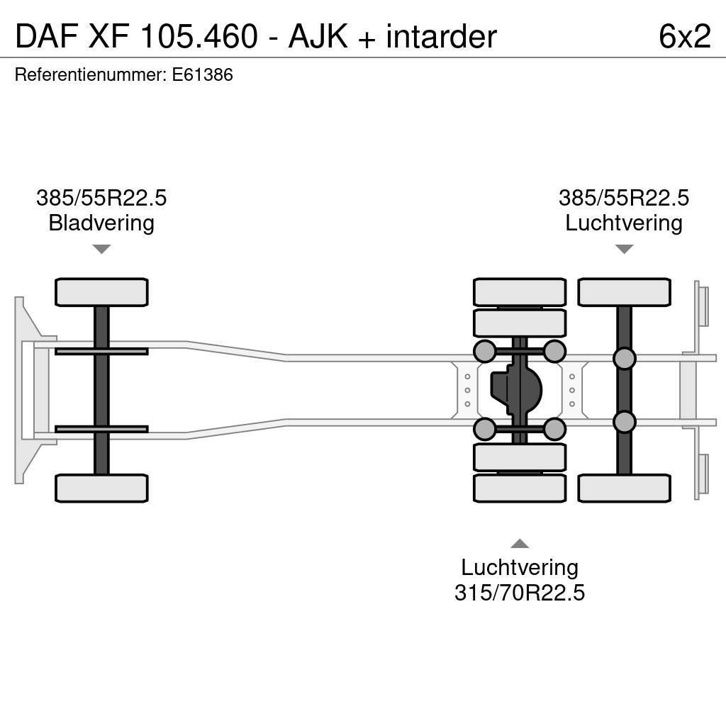 DAF XF 105.460 - AJK + intarder Containerwagen