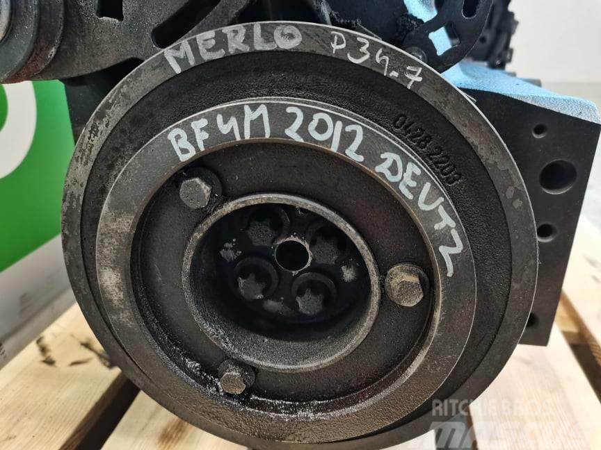 Merlo P 34.7 {Deutz BF4M 2012}pulley wheel Motoren