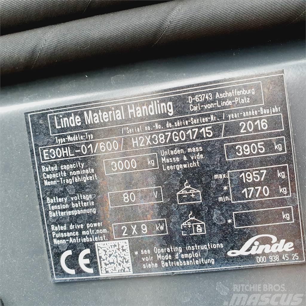 Linde E30/600HL Elektrische heftrucks