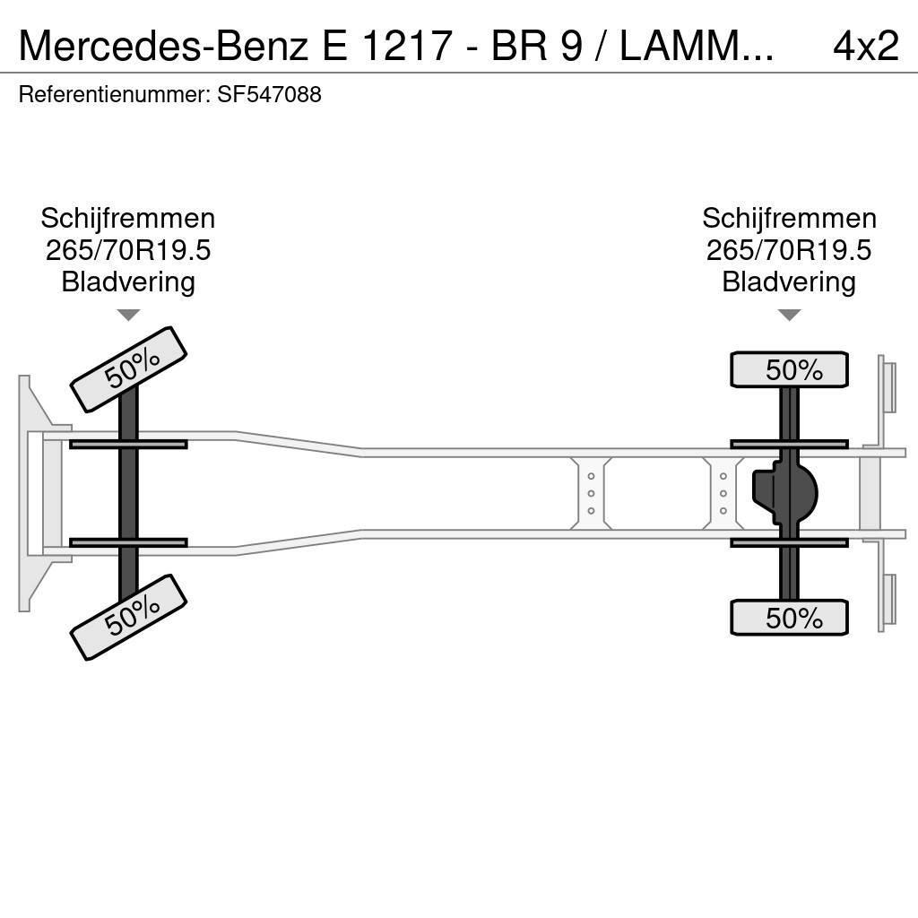 Mercedes-Benz E 1217 - BR 9 / LAMMES - BLATT - SPRING / EFFER KR Pritschenwagen/Pritschenwagen mit Seitenklappe