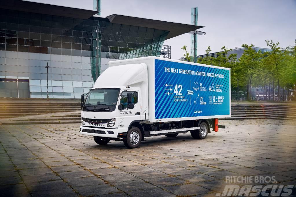 Fuso eCanter el lastbil 8,55 ton transportskåp Kofferaufbau