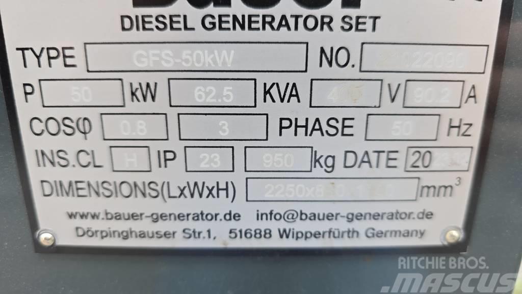Bauer GFS-50KW Diesel Generatoren