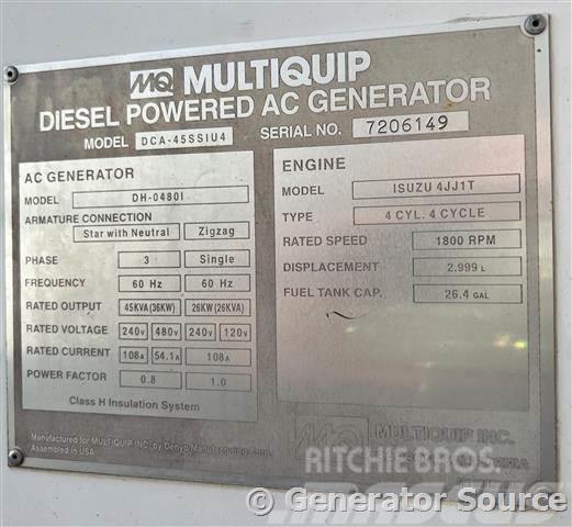 MultiQuip 36 kW - FOR RENT Diesel Generatoren