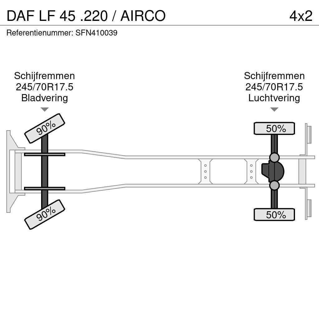 DAF LF 45 .220 / AIRCO Pritschenwagen/Pritschenwagen mit Seitenklappe