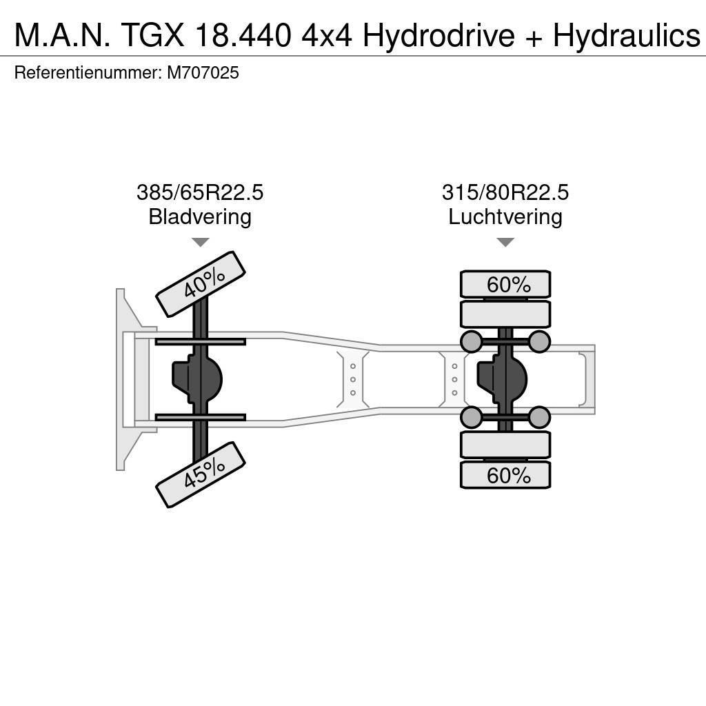 MAN TGX 18.440 4x4 Hydrodrive + Hydraulics Sattelzugmaschinen