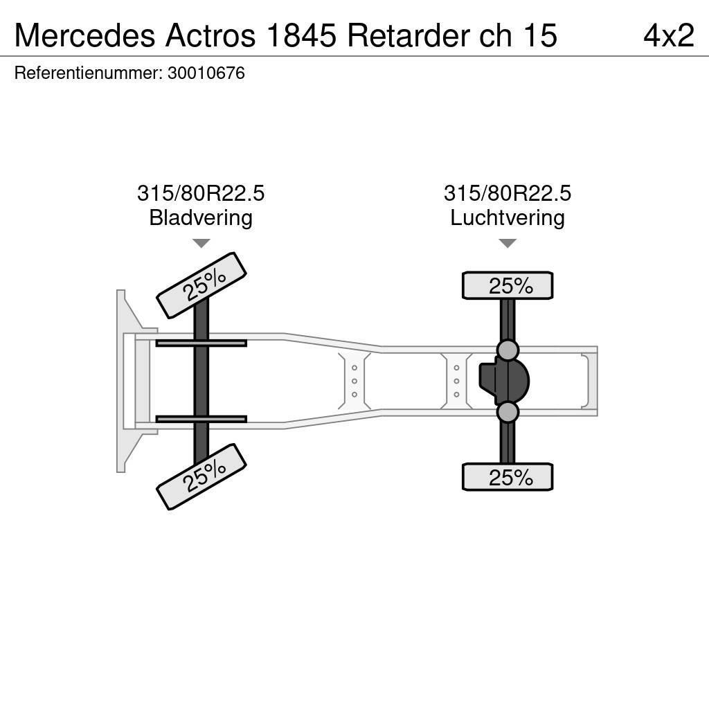 Mercedes-Benz Actros 1845 Retarder ch 15 Sattelzugmaschinen