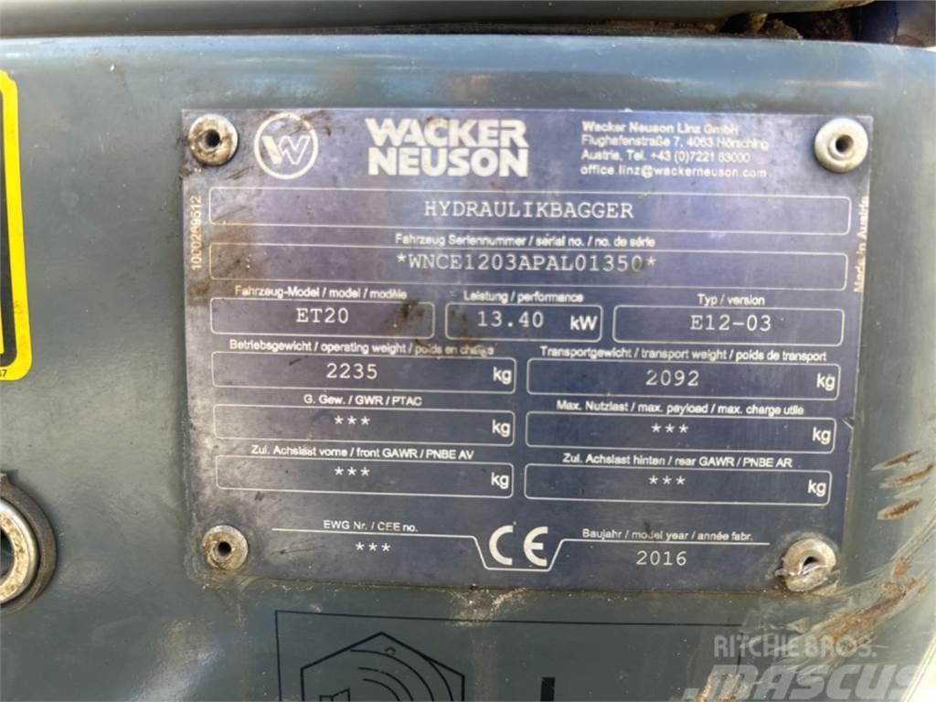 Wacker Neuson ET20 VDS Minibagger < 7t