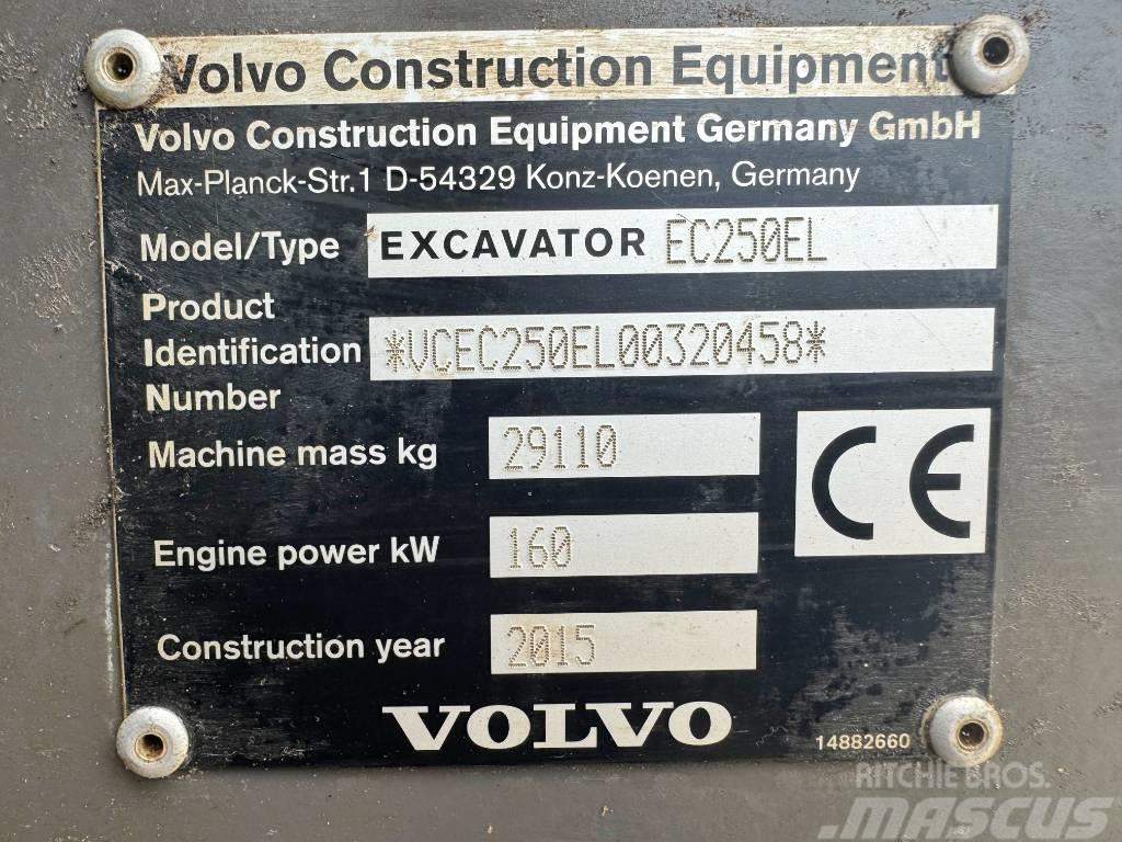 Volvo EC250EL Excellent Working Condition / CE Raupenbagger