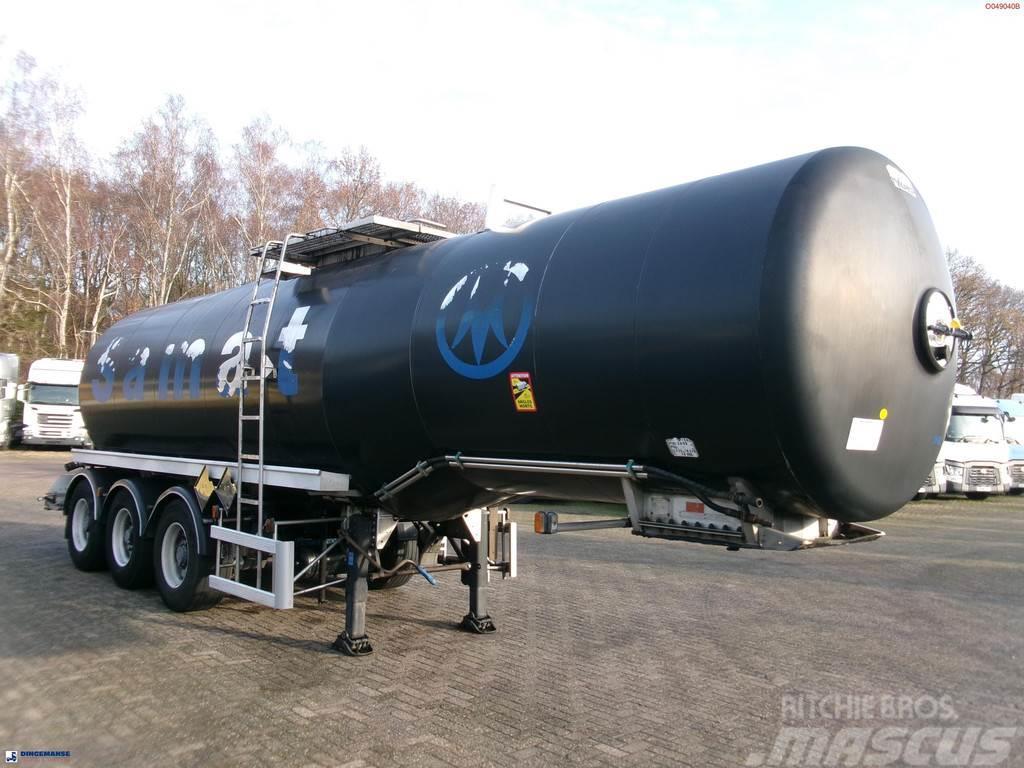 Magyar Bitumen tank inox 29.5 m3 / 1 comp + pump / ADR 13 Tankauflieger