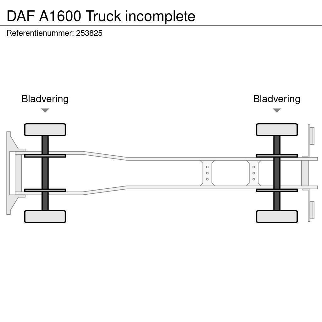 DAF A1600 Truck incomplete Wechselfahrgestell