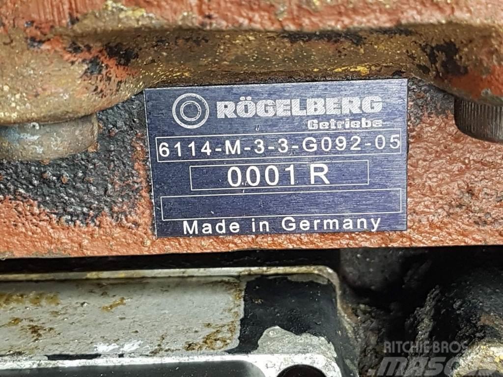  Rögelberg 6114-M-3-3-G092-Transmission/Getriebe/Tr Getriebe