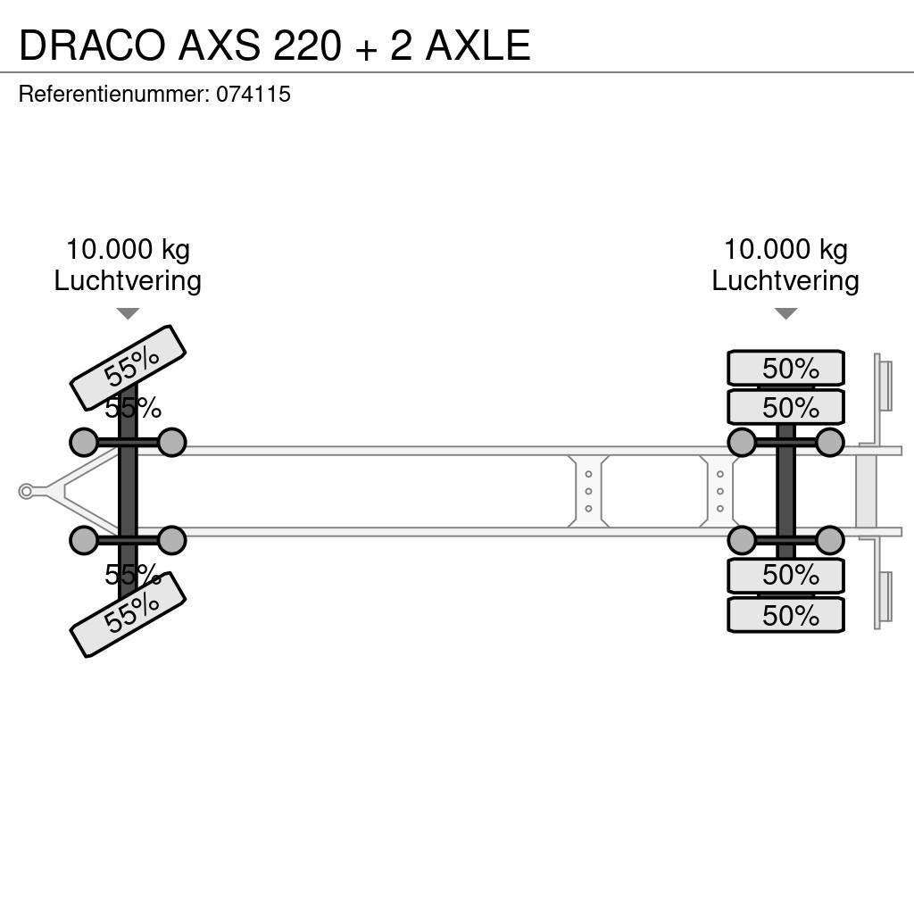 Draco AXS 220 + 2 AXLE Curtainsideranhänger