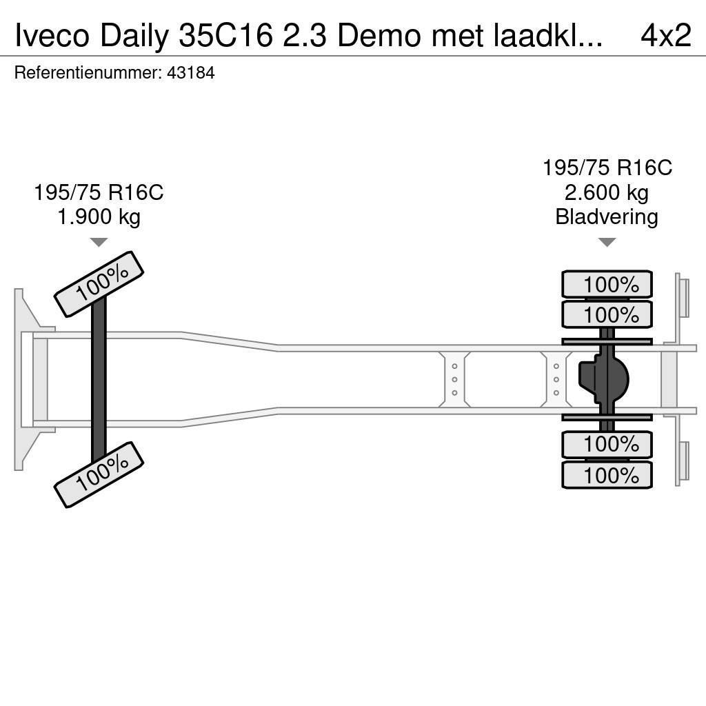 Iveco Daily 35C16 2.3 Demo met laadklep Just 2.254 km! Kofferaufbau