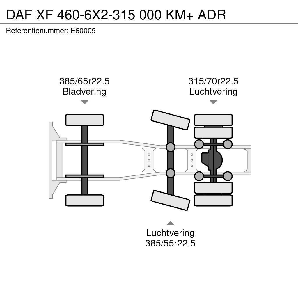 DAF XF 460-6X2-315 000 KM+ ADR Sattelzugmaschinen
