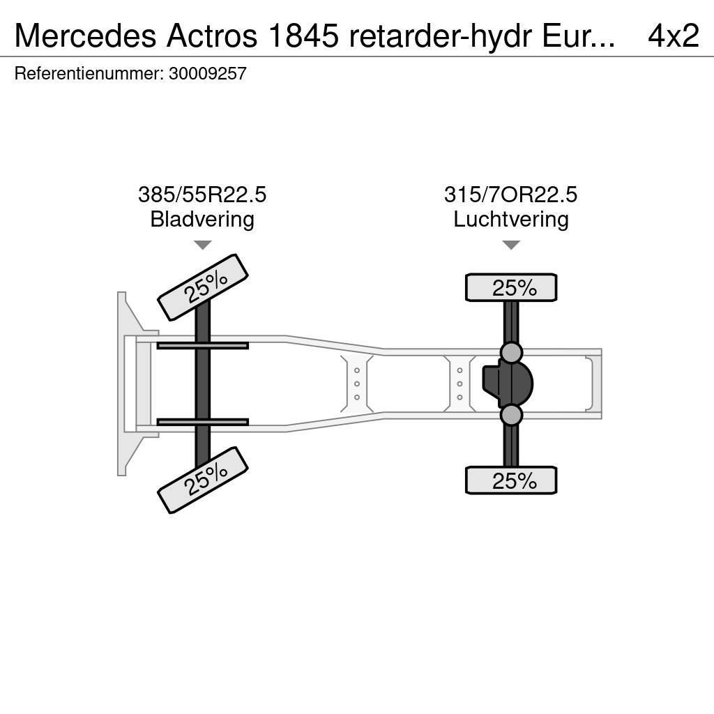 Mercedes-Benz Actros 1845 retarder-hydr Euro 5ch 14 Sattelzugmaschinen