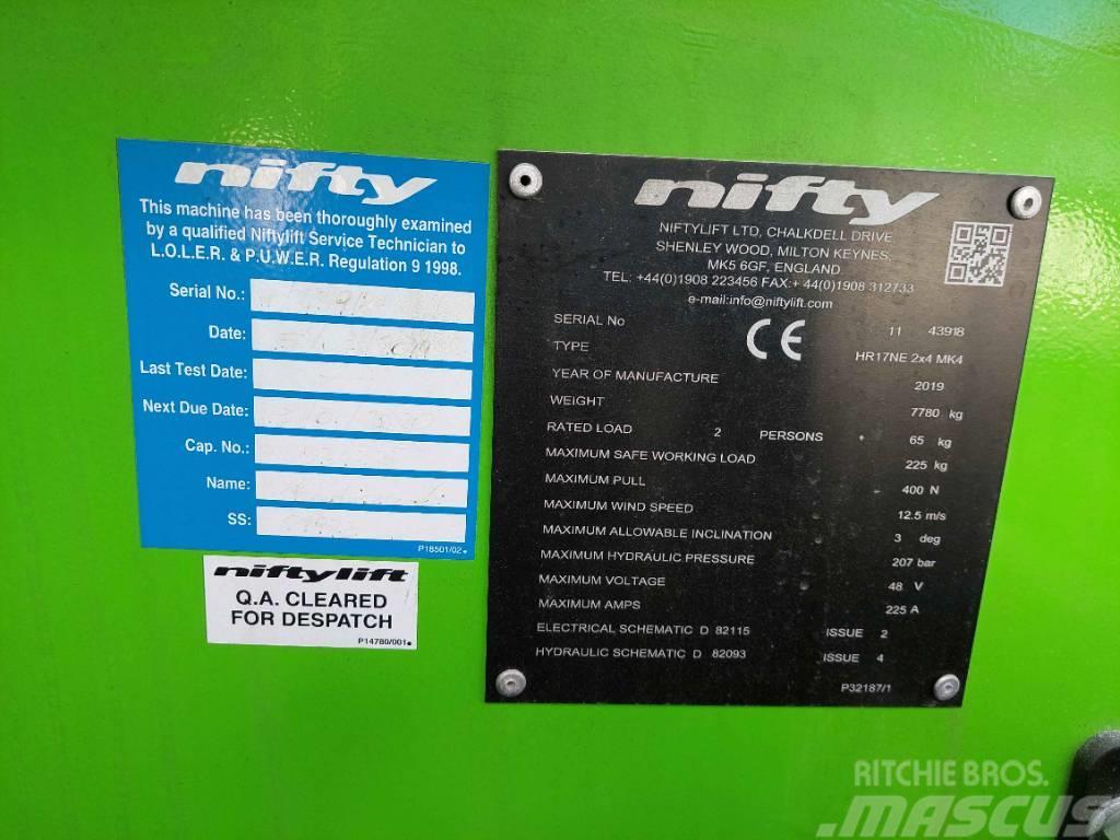 Niftylift HR 17 NE MK4 Gelenkteleskoparbeitsbühnen