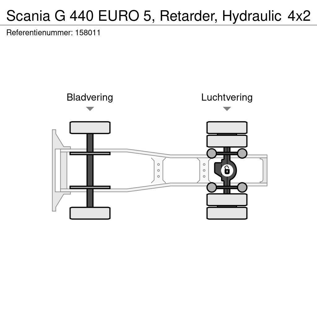 Scania G 440 EURO 5, Retarder, Hydraulic Sattelzugmaschinen