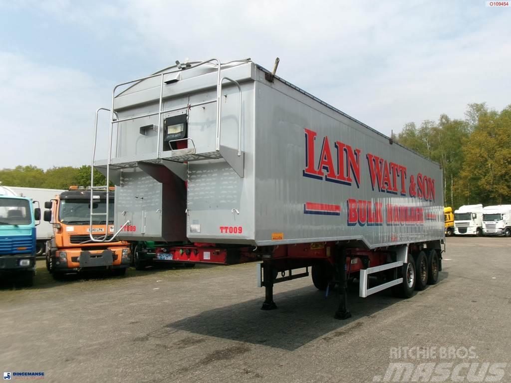 Montracon Tipper trailer alu 55 m3 + tarpaulin Kippladerauflieger