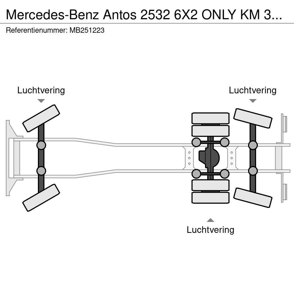 Mercedes-Benz Antos 2532 6X2 ONLY KM 303922 Pritsche & Plane