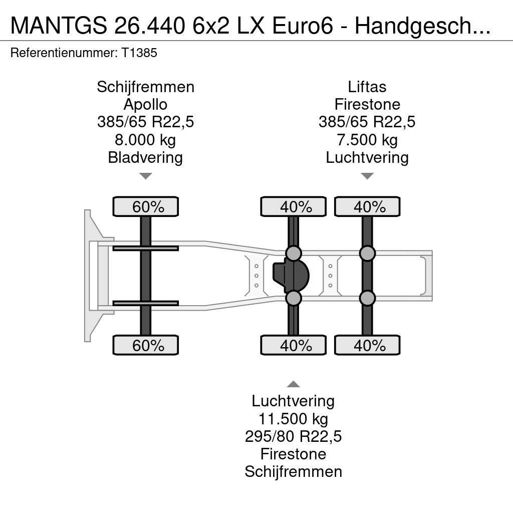 MAN TGS 26.440 6x2 LX Euro6 - Handgeschakeld - Lift-As Sattelzugmaschinen