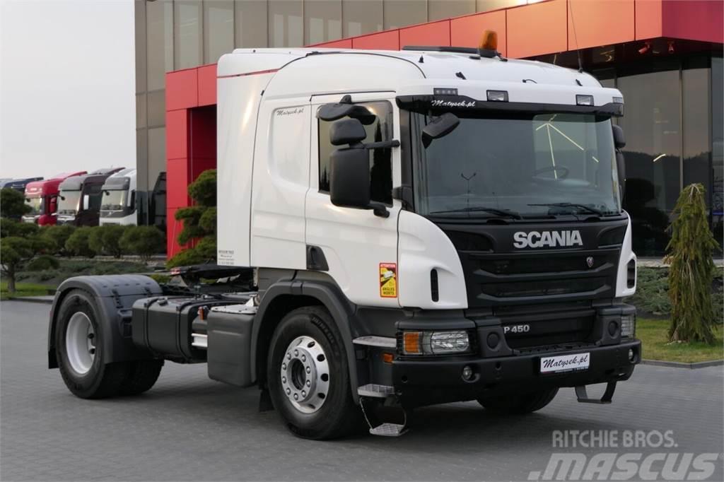 Scania P 450 / RETARDER / HYDRAULIKA / NISKA KABINA / WAG Sattelzugmaschinen