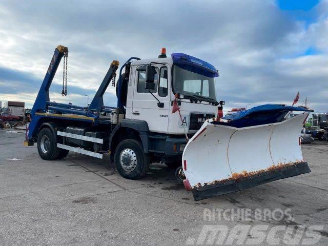 MAN 19.293 4X4 snowplow, for containers vin 491 Absetzkipper