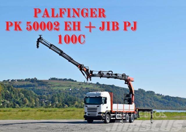 Scania G 490* PK 50002 EH + JIB PJ100C + FUNK /6x4 Kranwagen