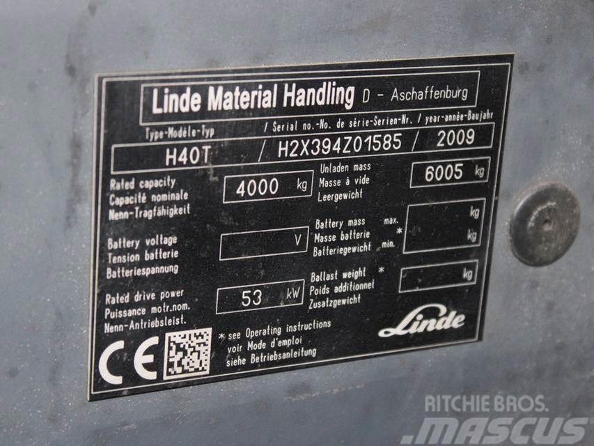 Linde H 40 T 394 LPG heftrucks