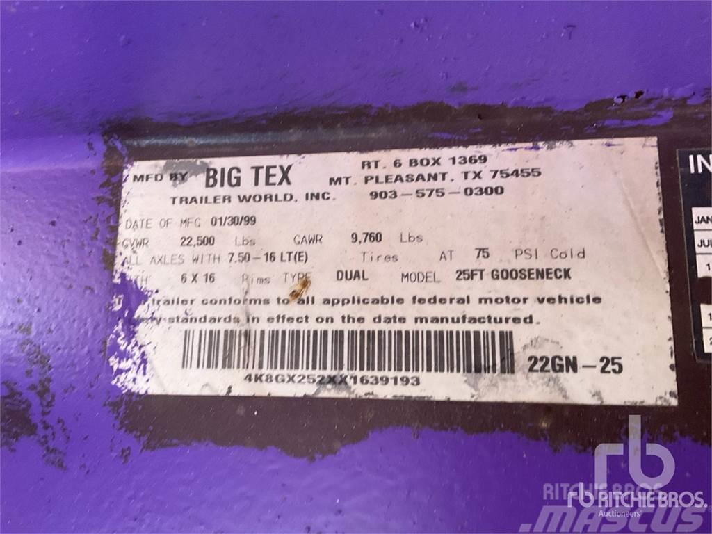 Big Tex 25 ft T/A Gooseneck Tieflader