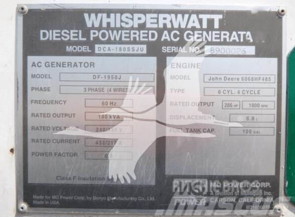 MultiQuip WHISPERWATT DCA180SSJU Gas Generatoren
